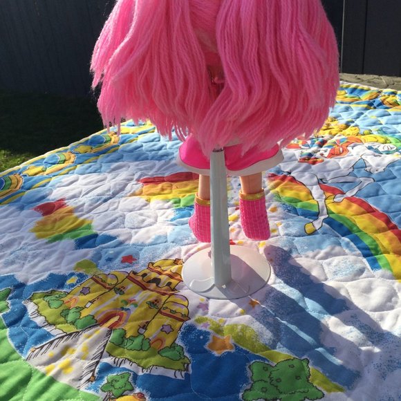 Rare Vintage Rainbow Brite Tickled Pink with boots Yarn Hair 1983 BL191 Mattel - Picture 2 of 3